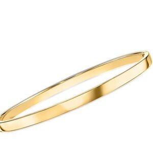 Gold Simple Hinged Cuff Women's Bracelet